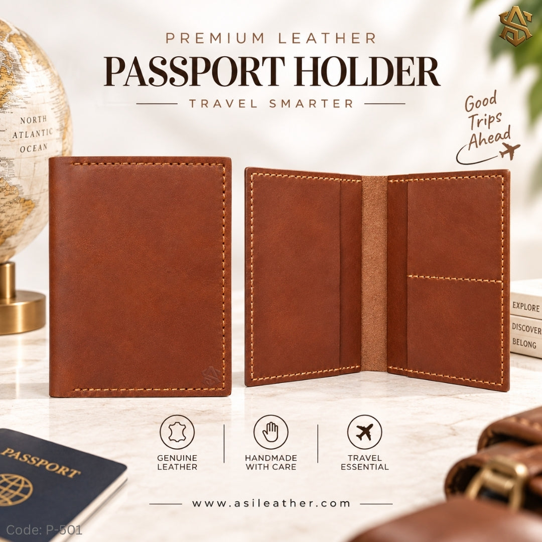 Crazzy Hourse Pullup Genuine Leather passport Wallet P:501