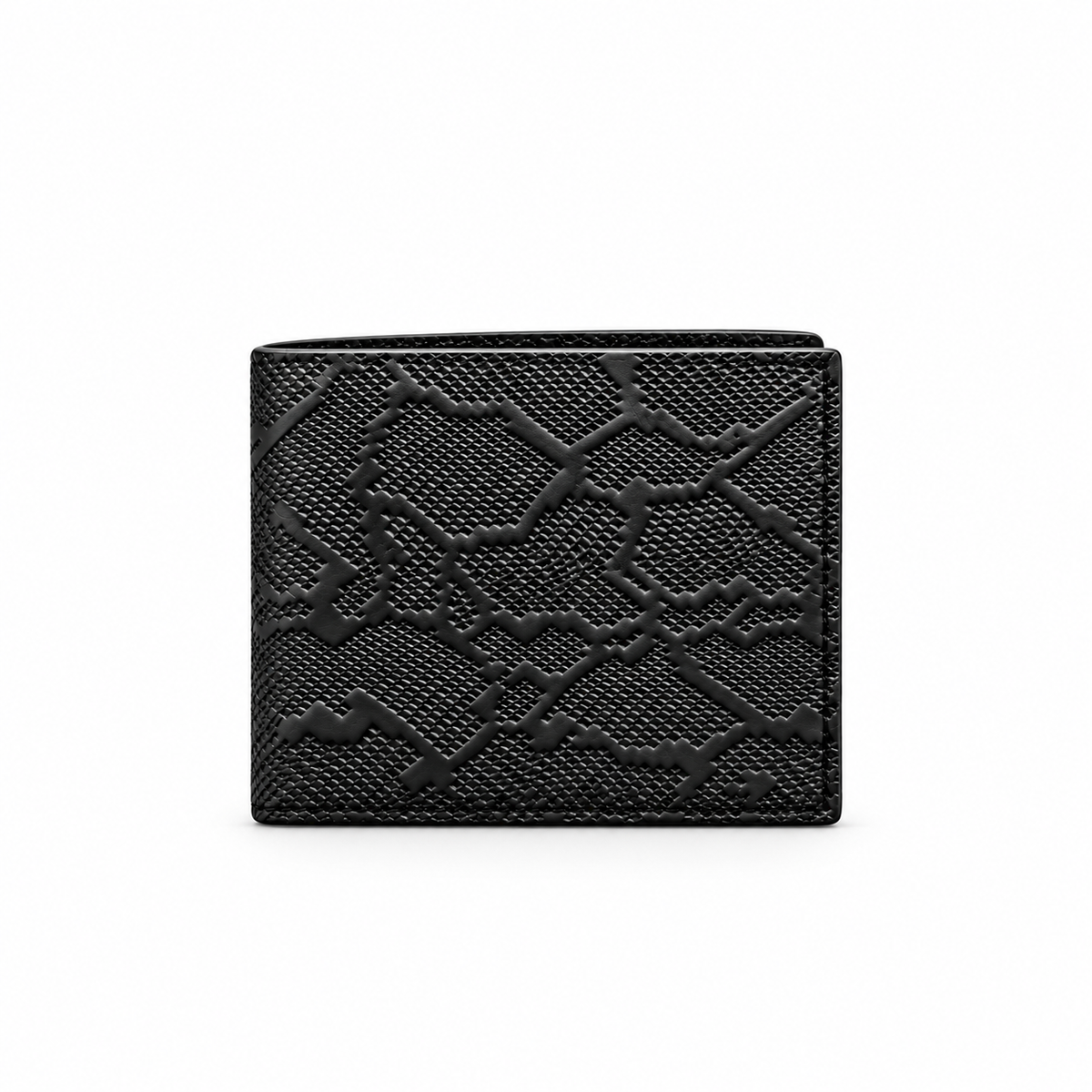 Python Textured Genuine Leather Bi-Fold Wallet T:199A