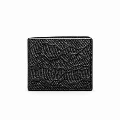 Python Textured Genuine Leather Bi-Fold Wallet T:199A