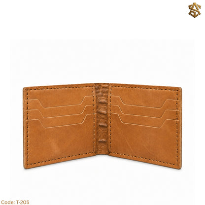 Crocodile Textured Genuine Leather Bi-Fold Wallet T:205
