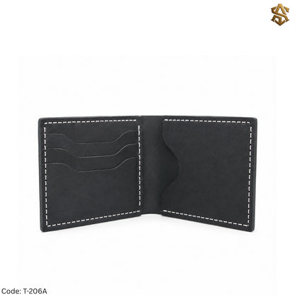 Soft Premium Genuine Leather Bi-Fold Wallet T:206A