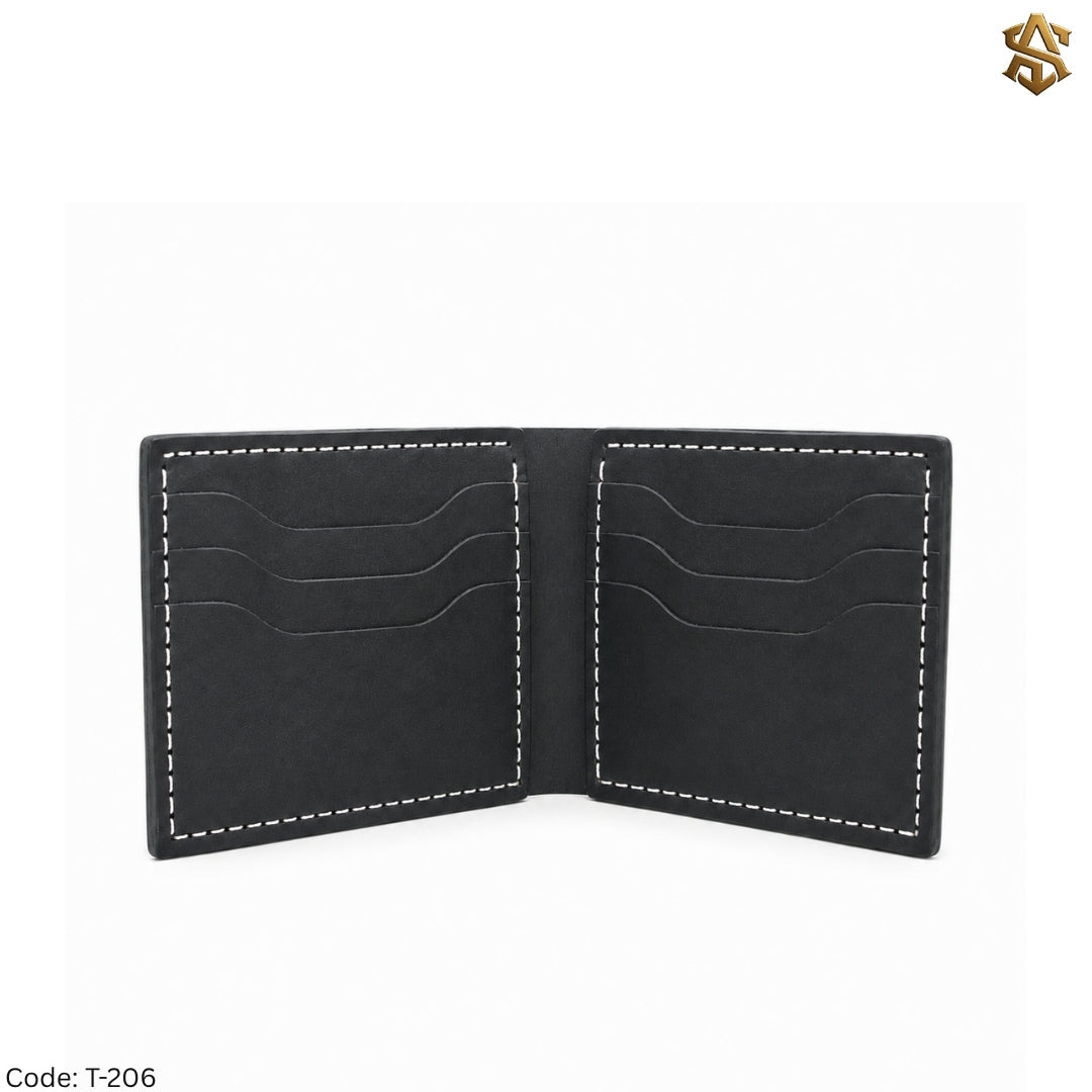 Soft Premium Genuine Leather Bi-Fold Wallet T:206