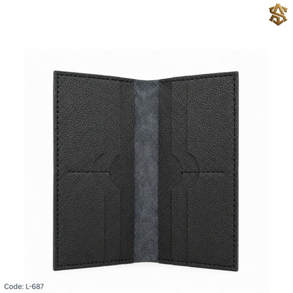 Ostrich Textured Genuine Leather Long Wallet L:687