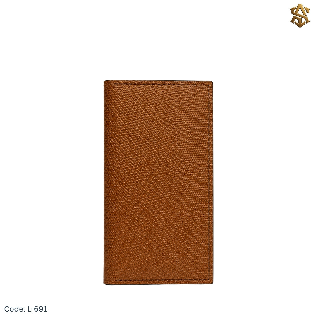 Snake Textured Genuine Leather Long Wallet L:691