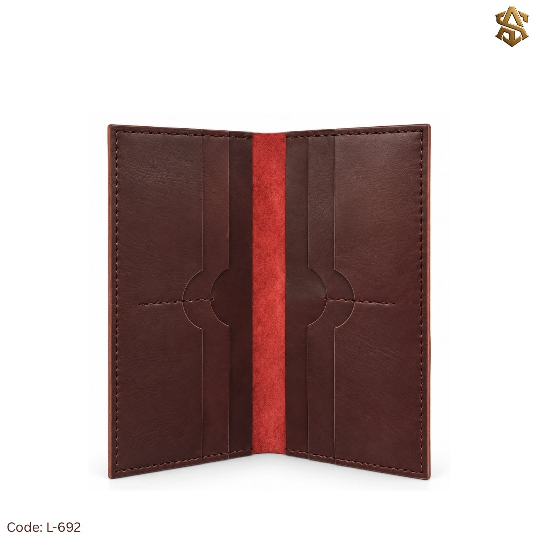 Ostrich Textured Genuine Leather Long Wallet L:692