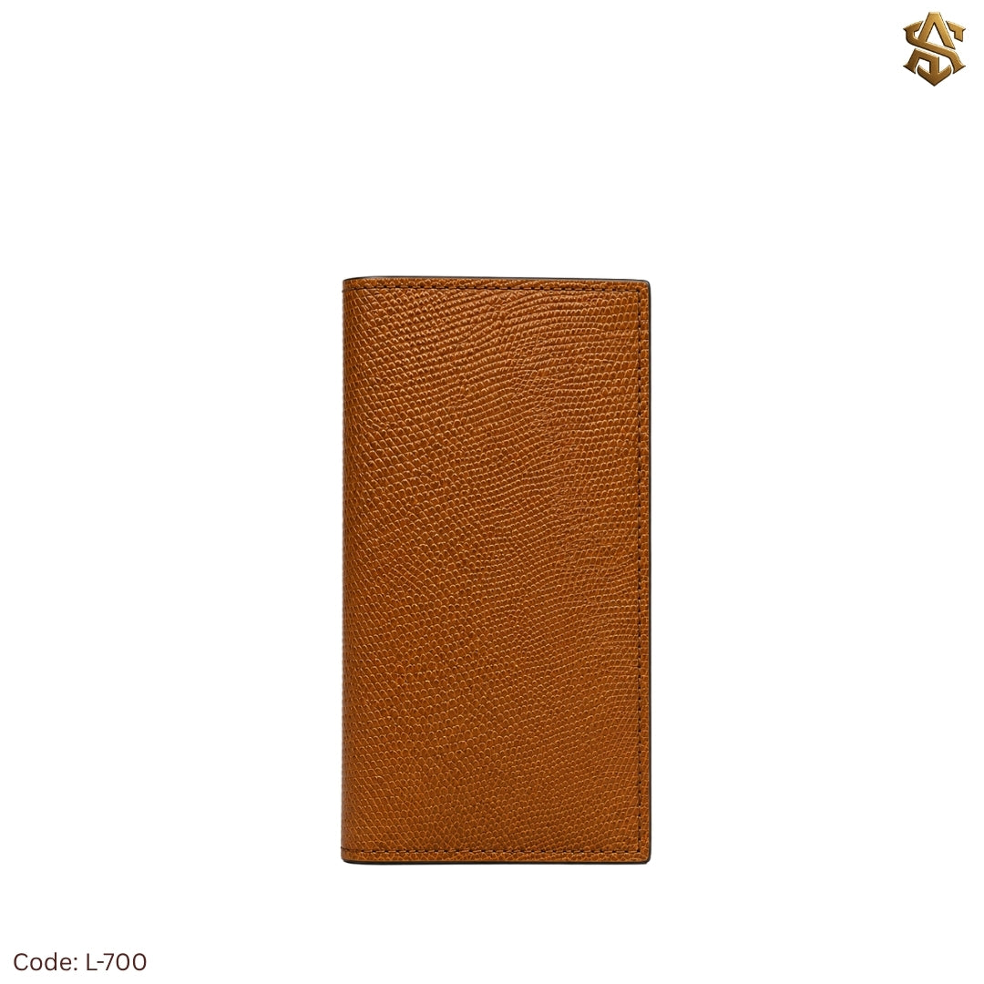 Snake Textured Genuine Leather Long Wallet L:700