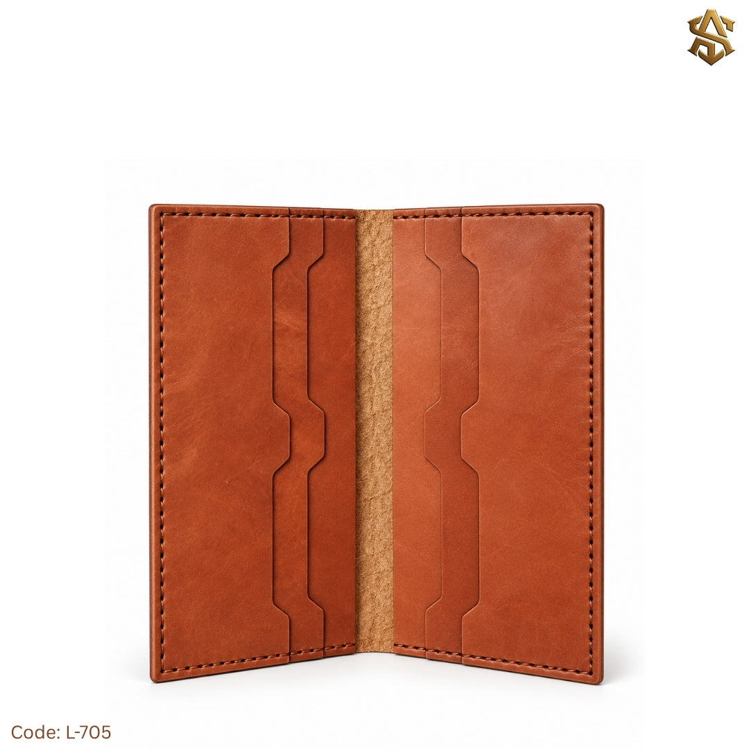 Crocodile Textured Genuine Leather Long Wallet L:705