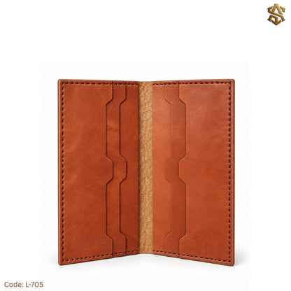 Crocodile Textured Genuine Leather Long Wallet L:705