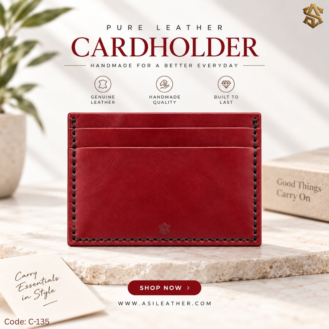 Genuine Leather Single Cardholder Wallet C:135