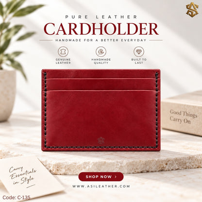 Genuine Leather Single Cardholder Wallet C:135
