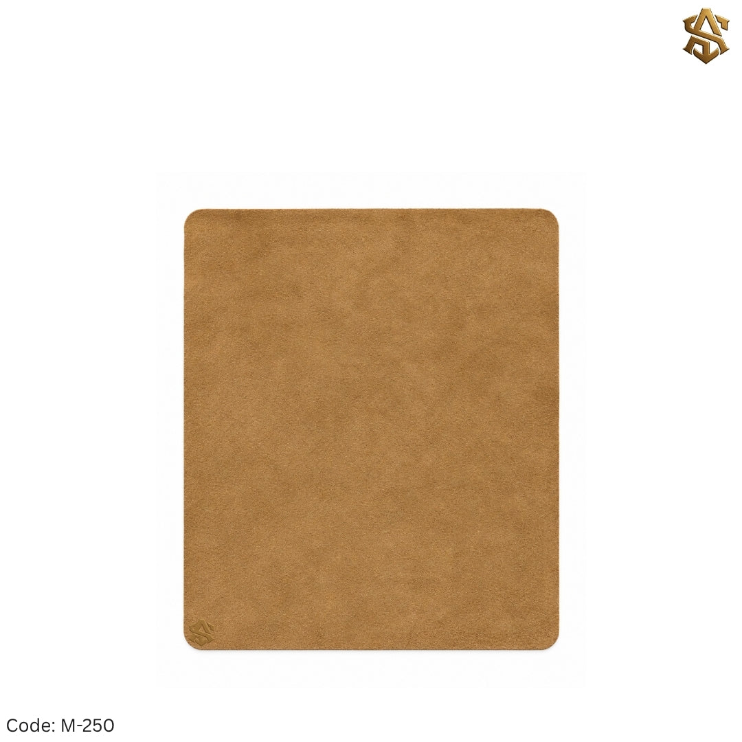 Brown Grainy Leather Mouse Pad M:250