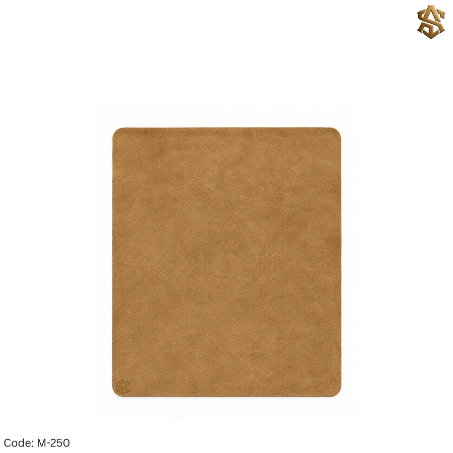 Brown Grainy Leather Mouse Pad M:250