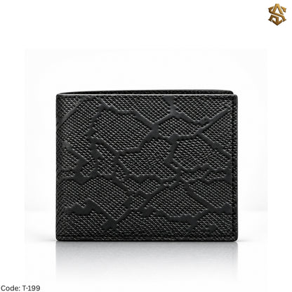 Python Textured Genuine Leather Bi-Fold Wallet T:199