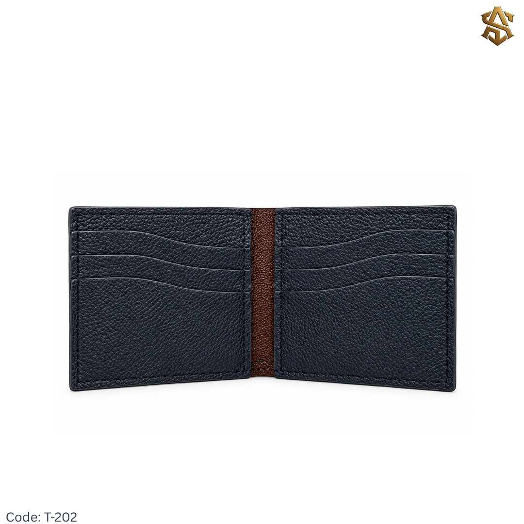 Python Textured Genuine Leather Bi-Fold Wallet T:202