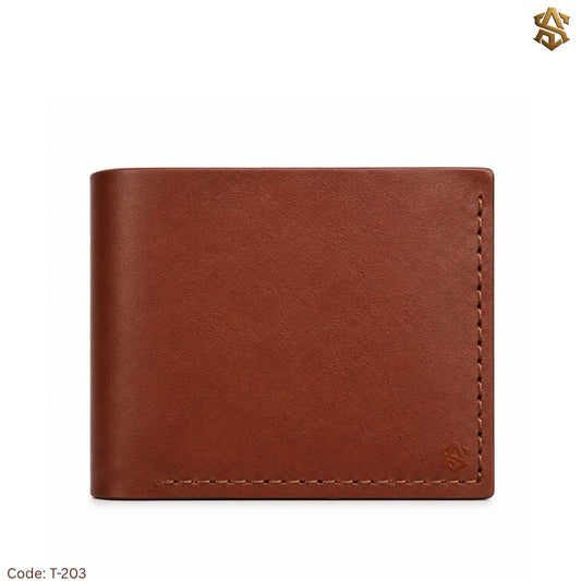 Crazy Horse Pullup Genuine Leather Bi-Fold Wallet T:203A