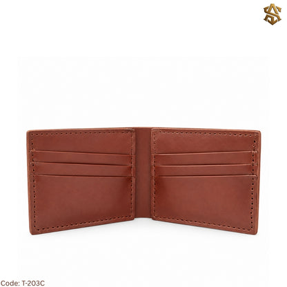 Crazy Horse Pullup Genuine Leather Bi-Fold Wallet T:203C