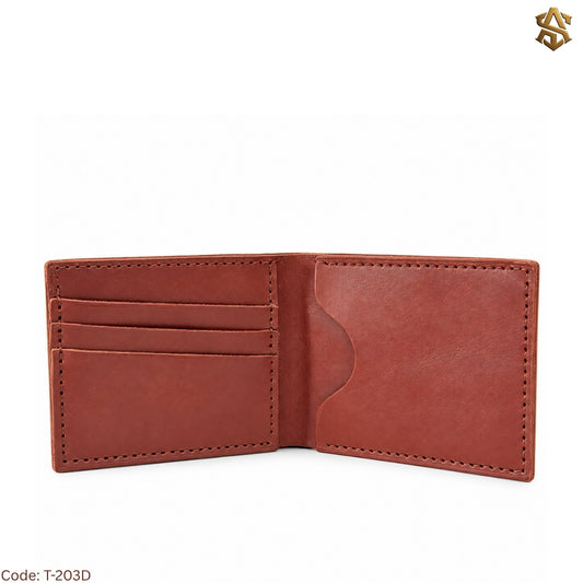 Crazy Horse Pullup Genuine Leather Bi-Fold Wallet T:203D