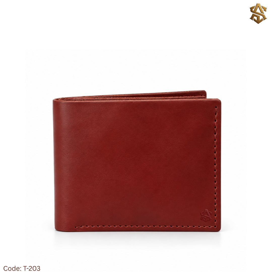 Crazy Horse Pullup Genuine Leather Bi-Fold Wallet T:203