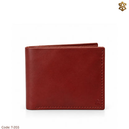 Crazy Horse Pullup Genuine Leather Bi-Fold Wallet T:203